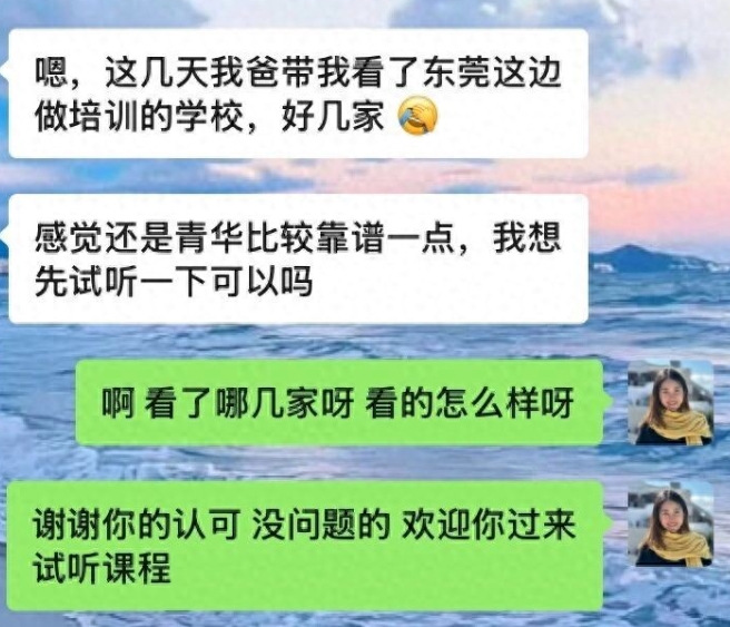 对比完所有学校.最后他为什么放弃所有低价机构？